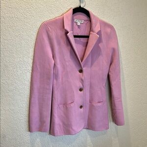 J. Crew Women's 2 pc Light Pink Knit Suit